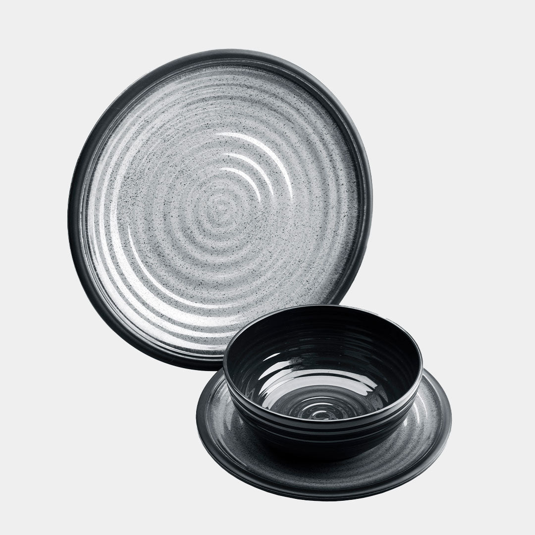 Grey on sale melamine plates